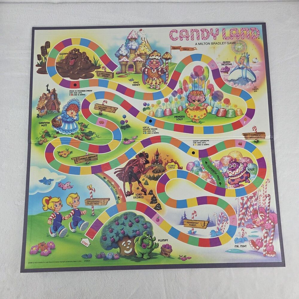 Vintage 1984 Candy Land Board Game Milton Bradley Complete Classic Family Game - Picture 5 of 8